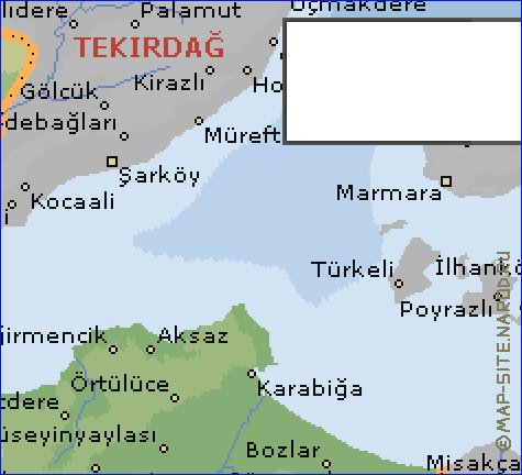 mapa de  il Canakkale