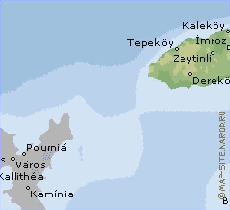 mapa de  il Canakkale