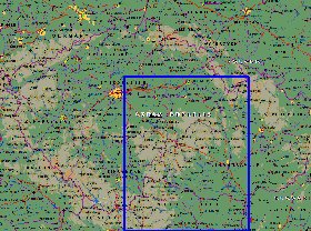 Administrativa mapa de Republica Checa em ingles