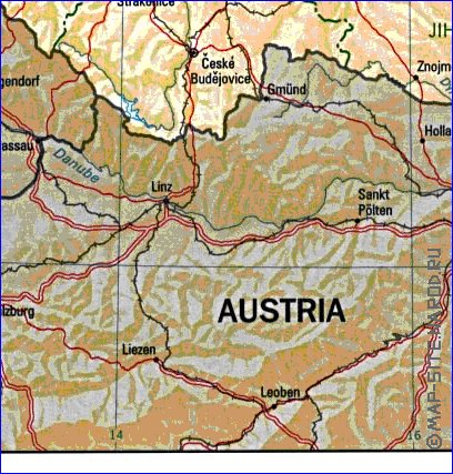 Administrativa mapa de Republica Checa