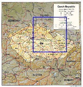 Administratives carte de Republique tcheque