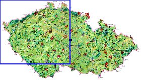 carte de Republique tcheque dans la langue tcheque