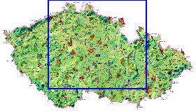 carte de Republique tcheque dans la langue tcheque