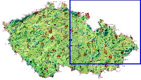 carte de Republique tcheque dans la langue tcheque