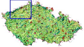 carte de Republique tcheque dans la langue tcheque