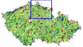 carte de Republique tcheque dans la langue tcheque