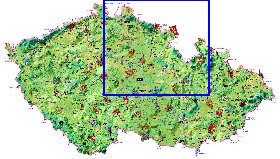 carte de Republique tcheque dans la langue tcheque