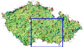 carte de Republique tcheque dans la langue tcheque