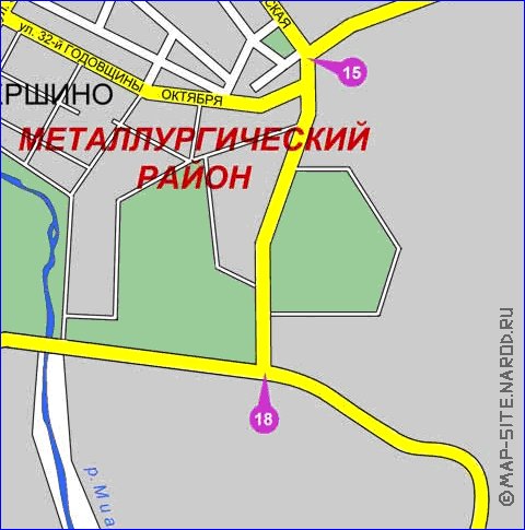 carte de Tcheliabinsk