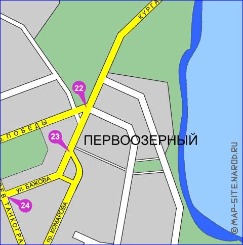 carte de Tcheliabinsk