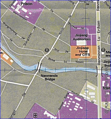 mapa de Chengdu em ingles