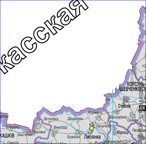 mapa de Cherkasy