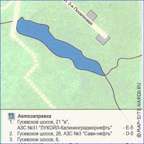 carte de Chernyakhovsk