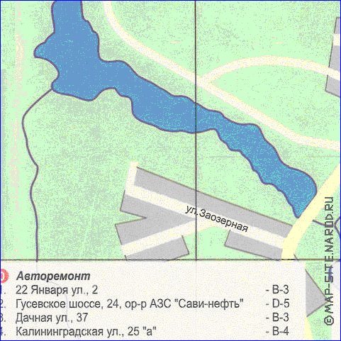 carte de Chernyakhovsk