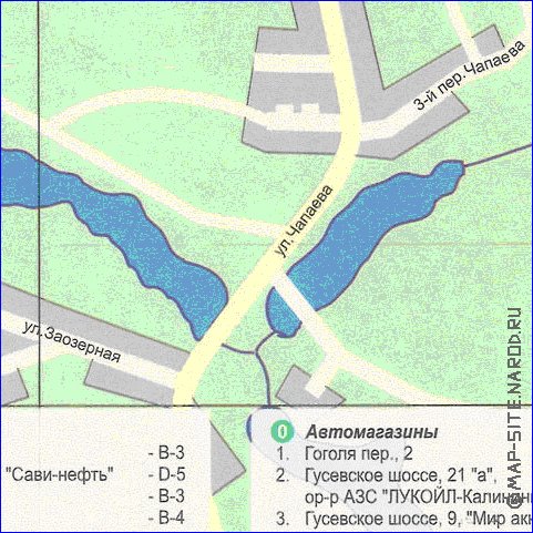 carte de Chernyakhovsk