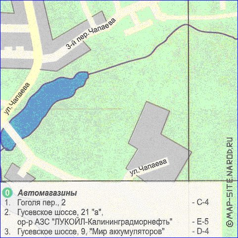 carte de Chernyakhovsk