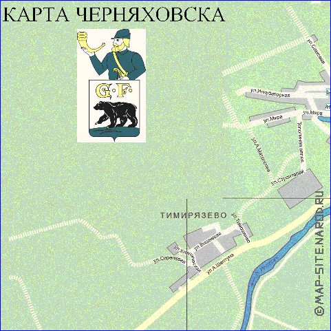 carte de Chernyakhovsk