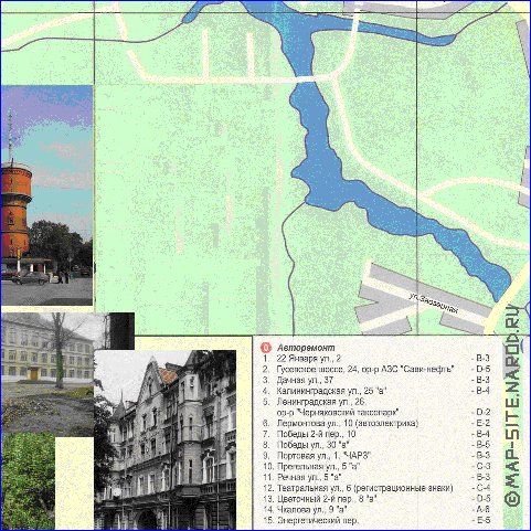 carte de Chernyakhovsk