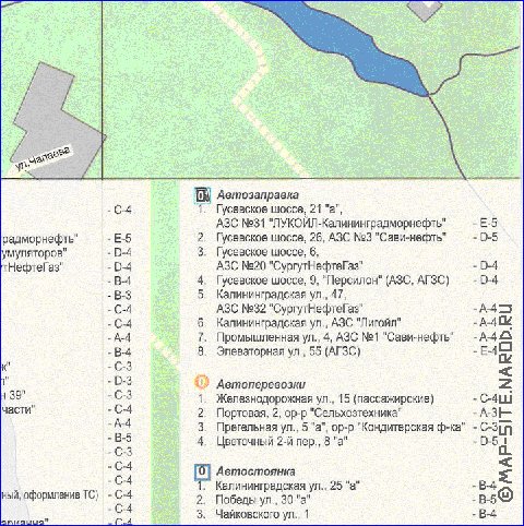 carte de Chernyakhovsk