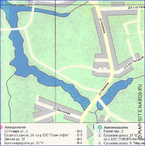 carte de Chernyakhovsk