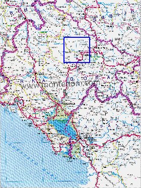 mapa de Montenegro