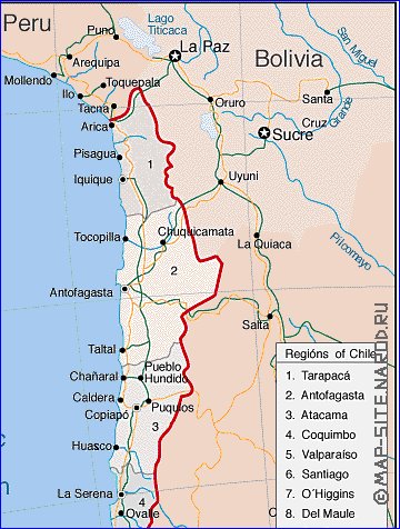 mapa de Chile