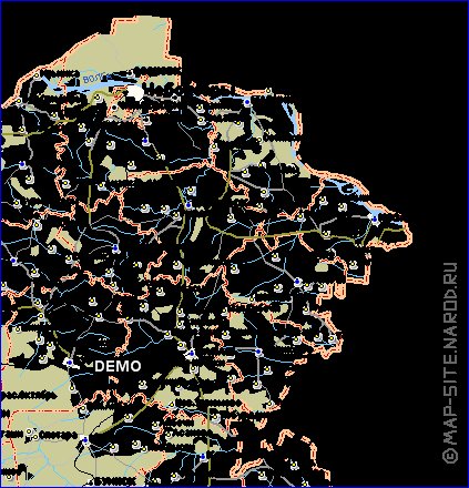 Administrativa mapa de Chuvachia