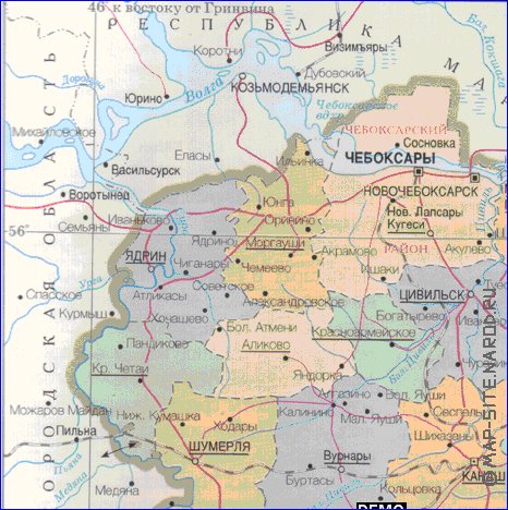 mapa de Chuvachia
